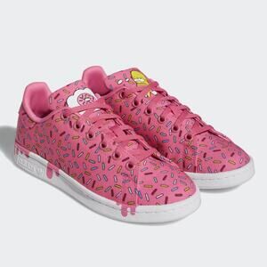 adidas Stan Smith The Simpsons Donut Sprinkles Sneaker Semi Solar Pink US 6.5
